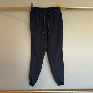 Dark blue lululemon joggers, size 8